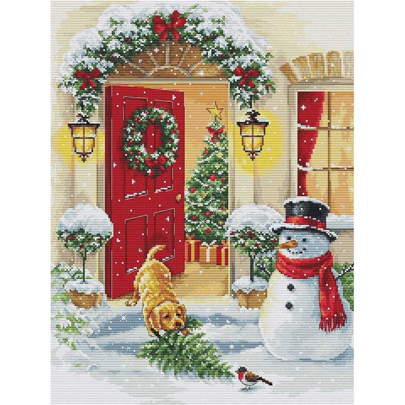 Набір для вишивання хрестиком Luca-S BU5097 Щеняча радість