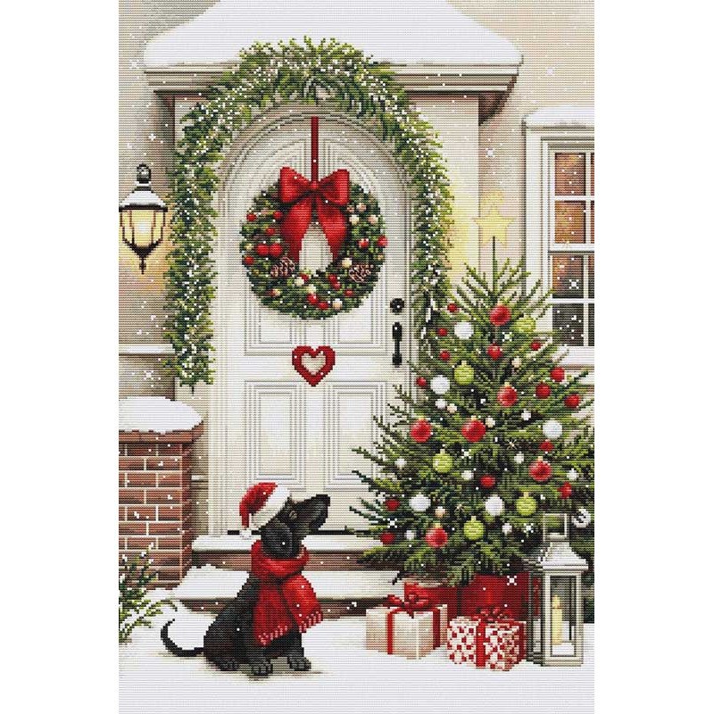 Набір для вишивання хрестиком Luca-S BU5099 В очікуванні Різдва