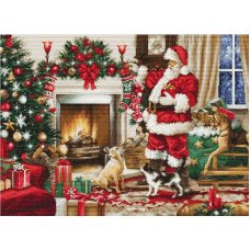 Набір для вишивання хрестиком Luca-S BU5100 Інтер'єр Санти