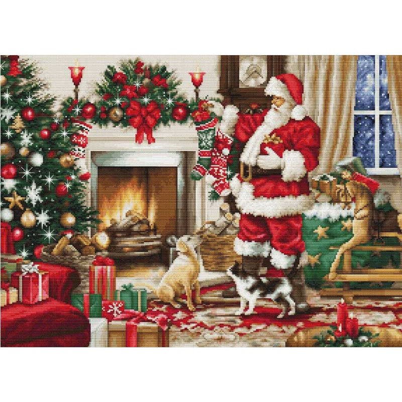 Набір для вишивання хрестиком Luca-S BU5100 Інтер'єр Санти