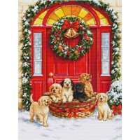Cross Stitch Kits Luca-S BU5102 Delivery of Santa Claus