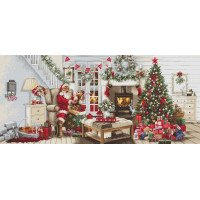 Cross Stitch Kits GOLD collection Luca-S B2408 Interior of Santa Claus