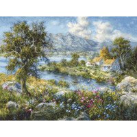 Cross Stitch Kits GOLD collection Luca-S B615 Enchanted cottage