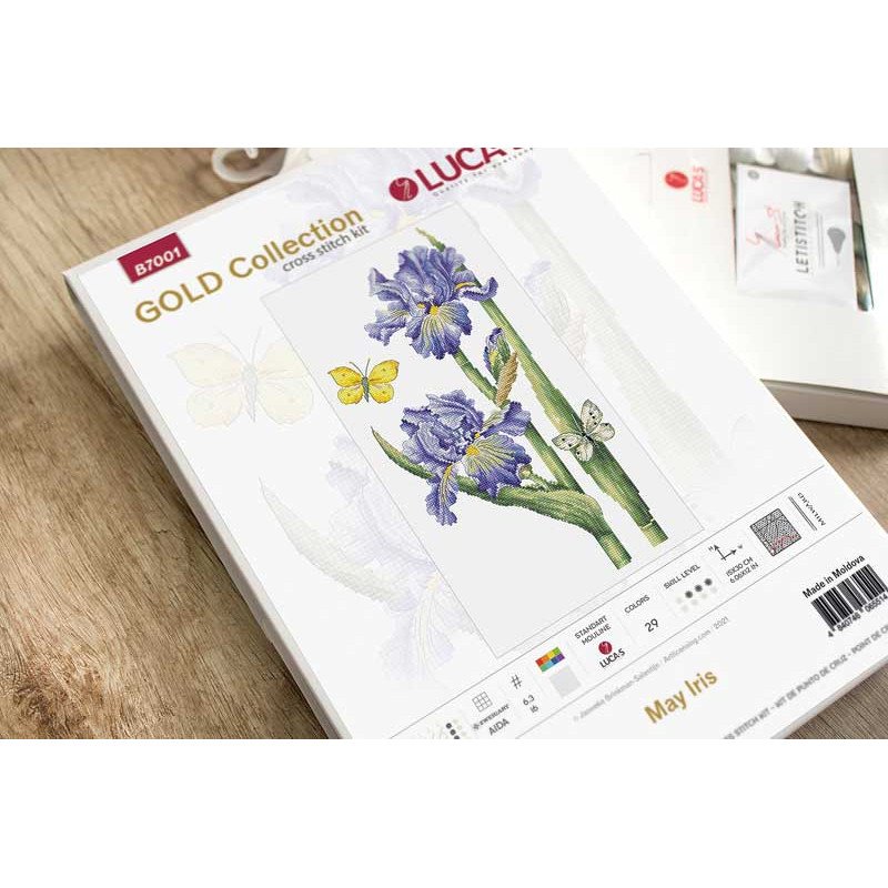 Cross Stitch Kits GOLD collection Luca-S B7001 May Iris