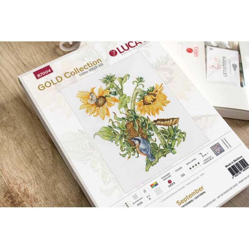 Набор для вышивки крестом GOLD collection Luca-S В7004 Cентябрь