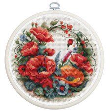 Cross Stitch Kits Luca-S BC209 Composition with poppies