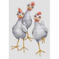 Cross Stitch Kits Luca-S CD004 My chickens (discontinued)