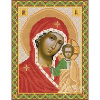 Cхема для вышивки иконы бисером  Маричка РИП-002 Богородица Казанская