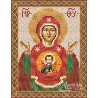 Схема для вишивки ікони бісером Марічка РИП-008 Знамення Божої Матері