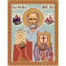 Pattern beading icon Marichka RIP-016 St. Nicholas Archbishop of Myra of Lycia, miracle worker