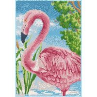 Cхема для вышивки бисером  Маричка РКК-021 Розовый фламинго