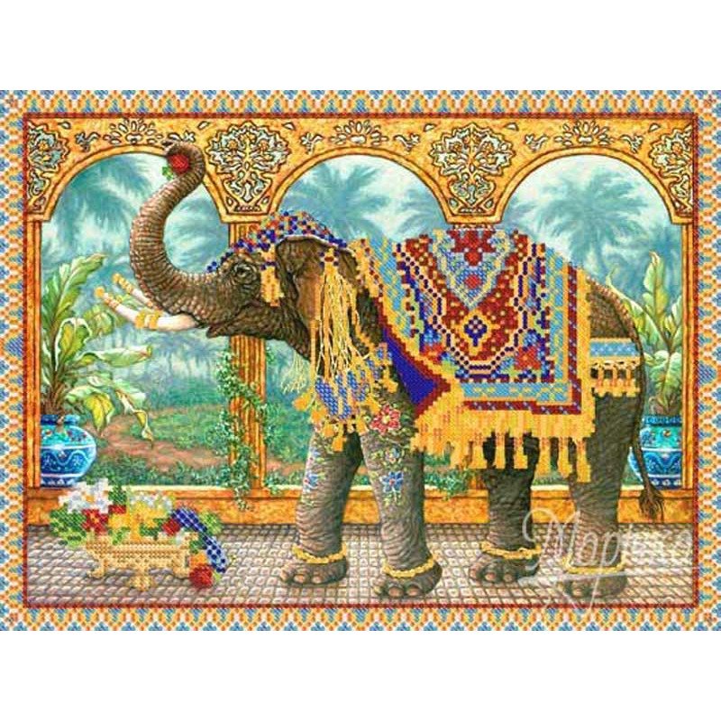 Схема для вишивання бісером Марічка РКП-195 Індійський слон