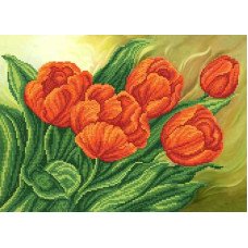 Cхема для вышивки бисером  Маричка РКП-646 Красные тюльпаны
