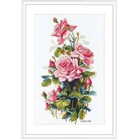 Набір для вишивання хрестиком Мережка К-155 Рожеві троянди