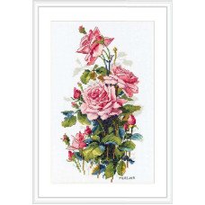 Набір для вишивання хрестиком Мережка К-155 Рожеві троянди