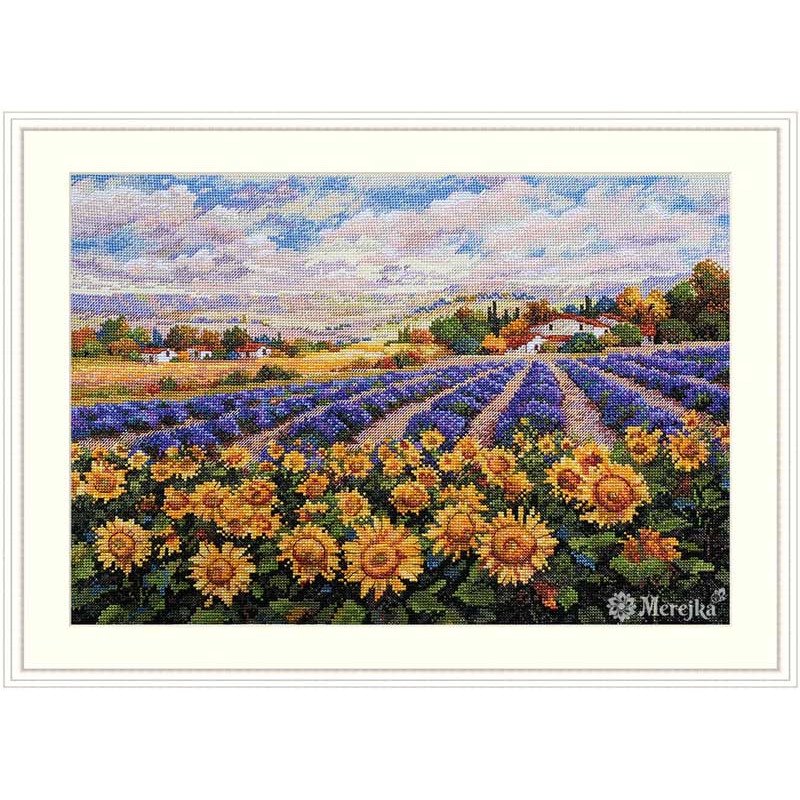 Cross Stitch Kits Merejka K-179 Fields of Lavender and Sun