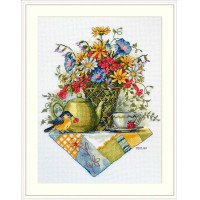 Набор для вышивки крестом Мережка К-198 Чай из полевых цветов