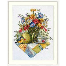 Набір для вишивання хрестиком Мережка К-198 Чай з польових квітів