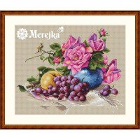 Cross Stitch Kits Merejka K-20 Still Life with Grape