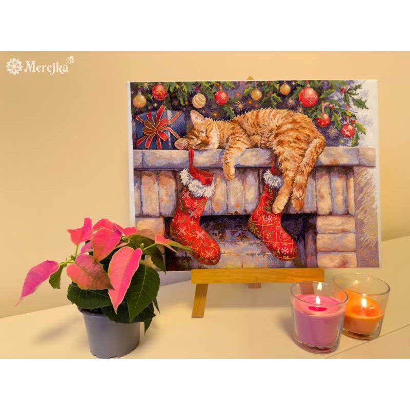 Набір для вишивання хрестиком Мережка К-264 Помічник Санти