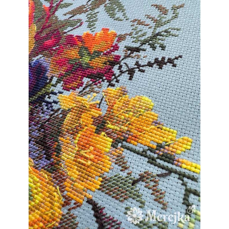Cross Stitch Kits Merejka K-270 Sunlit Petals 