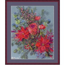 Набір для вишивання хрестиком Мережка К-272 Різдвяна композиція