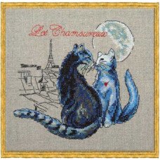 Набір для вишивання хрестиком NIMUE 114K Палкі коти/Les Chamoureux