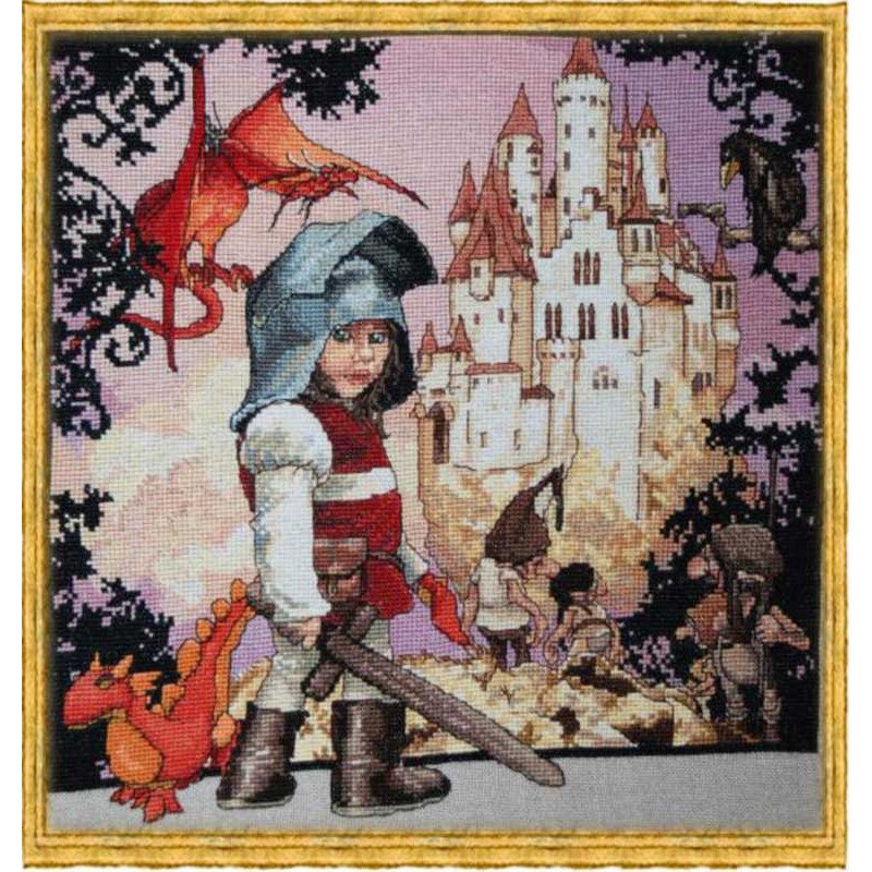 Набір для вишивання хрестиком NIMUE 120K Маленький лицар/Le Petit Chevalier