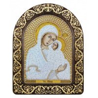 Набор для вышивки иконы в рамке-киоте Новая Слобода СН5019 Св. Анна с Марией-младенцем