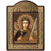 Bead embroidery kit withfigured frame Nova Sloboda CH8005 Guardian Angel