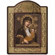 Bead embroidery kit withfigured frame Nova Sloboda CH8006 Image of the Holy Virgin. Mother of God, my sorrow