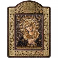 Набор для вышивки иконы в рамке-киоте Новая Слобода СН8022 Богородица Умиление