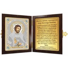 Kit for embroidery icons in a frame-folding Nova Sloboda CM7101 St. Blvd Grand Duke Alexander Nevsky