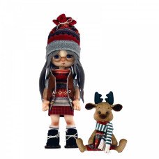 Набір для шиття ляльки та м’якої іграшки Нова Слобода К1074 Дівчинка з лосеням