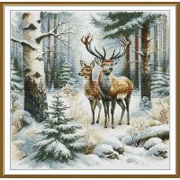 Thread embroidery kit Nova Sloboda PE2006 Winter Walk