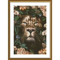 Thread embroidery kit Nova Sloboda PE3527 King of beasts