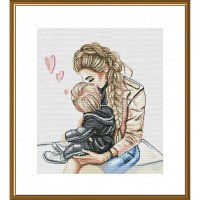 Thread embroidery kit Nova Sloboda PE3545 Mother's love
