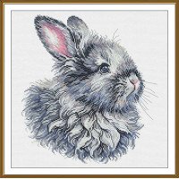 Thread embroidery kit Nova Sloboda PE3574 Rabbit