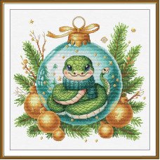 Thread embroidery kit Nova Sloboda PE3586 Happy New Year!