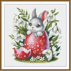 Thread embroidery kit Nova Sloboda PE3599 Fluffy Easter gift