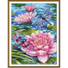 Thread embroidery kit Nova Sloboda PE3612 Flight over water