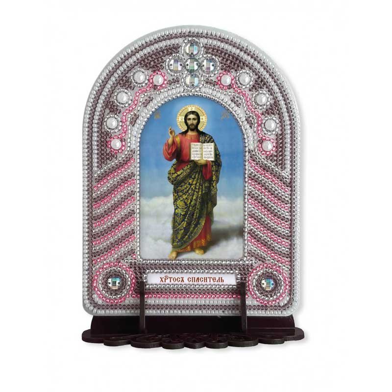Набір для створення ікони з вишитою рамкою-кіотом Нова Слобода ВК1003 Христос Спаситель
