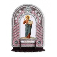 Set to reating an icon with an embroidered icon frame Nova Sloboda BK1005 Lord Jesus Christ