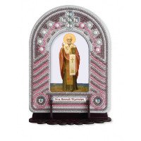 Set to reating an icon with an embroidered icon frame Nova Sloboda BK1007 St. Nikolai the Miracle Worker