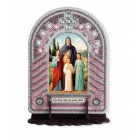 Set to reating an icon with an embroidered icon frame Nova Sloboda BK1015 St. Faith, Hope, Love and their mother Sophia