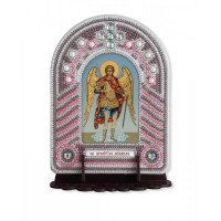 Set to reating an icon with an embroidered icon frame Nova Sloboda BK1020 St. Archangel Michael
