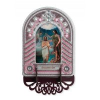 Set to reating an icon with an embroidered icon frame Nova Sloboda BK1021 Epiphany (out of production)
