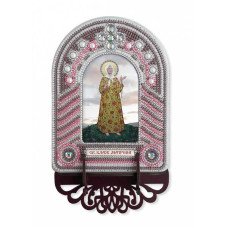 Set to reating an icon with an embroidered icon frame Nova Sloboda BK1022 St. Matron of Moscow