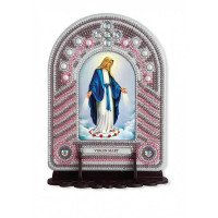 Set to reating an icon with an embroidered icon frame Nova Sloboda BK1023 Virgin Mary