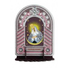 Set to reating an icon with an embroidered icon frame Nova Sloboda BK1027 Virgin of Ostrobramskaya